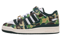 Bape X Adidas Forum 84 Low Abc Camo Green