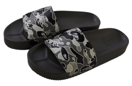 Bape X Hayn Sta Camo Slide Sandals Black