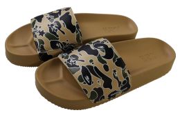 Bape X Hayn Sta Camo Slide Sandals Yellow
