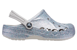 Crocs Baya Glitter Clog GS Silver