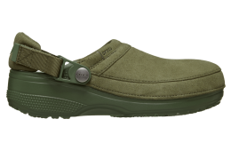 Crocs Classic Crafted Vegan Suede Clog Army Green