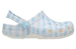 Crocs Classic Gingham Clog GS White / Blue