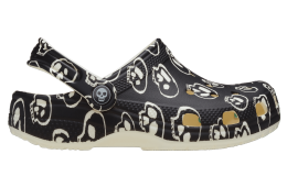 Crocs Classic Glow-in-the-dark Skulls Clog GS Black