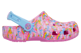 Crocs Classic Lisa Frank Unicorn Clog 2 GS Taffy Pink