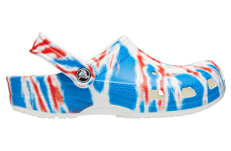 Crocs Classic Tie-Dye Graphic Clog Multi / White