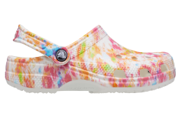 Crocs Classic Tie-Dye Graphic Clog Orange Zing / Multi