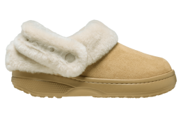 Crocs Classic Unfurgettable Vegan Suede Clog Tan