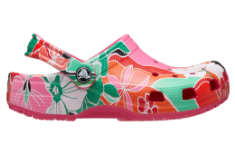 Crocs Classic Woodcut Floral Clog GS Dragon Fruit