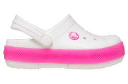 Crocs Crocband Chevron Lights Clog GS White / Pink Crush