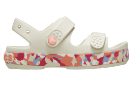 Crocs Crocband Cruiser Glow Confetti Band Sandal. GS Summit White / Guava