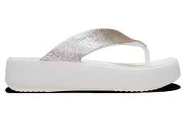 Crocs Getaway Chunky Glitter Platform Flip WMNS White