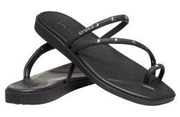 Crocs Miami Studded Toe Loop Sandal WMNS Black