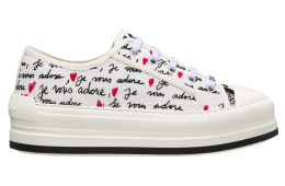 Dioramour Walk n Dior Platform WMNS White Cotton / Embroidered Black