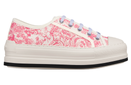 Dioriviera Walk N Dior Platform WMNS Cotton Embroidered / Candy Pink Toile De Jouy Sauvage Motif