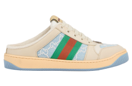 Gucci Pearl Screener Mule WMNS Light Blue Gg Pearl Canvas