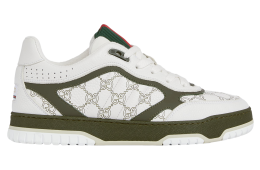 Gucci Re-Web White / Green Gg Leather