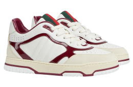 Gucci Re-Web White Leather / Red