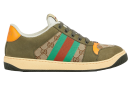 Gucci Screener Beige / Dark Brown Gg Canvas / Yellow