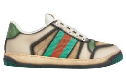 Gucci Serigraphy Screener Dark Blue / Beige Gg Canvas