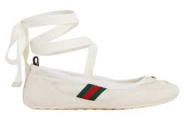 Gucci Shift Ballerina WMNS Off White Canvas
