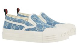 Gucci Slip-on WMNS Light Blue Gg Denim