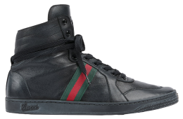 Gucci Stretch High Black Leather