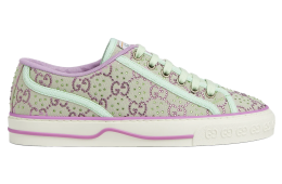 Gucci Tennis 1977 WMNS Pale Green / Lilac Gg Crystal Canvas