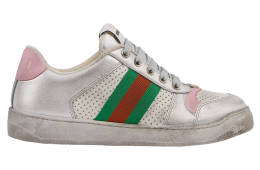 Gucci Worn-Out Effect Screener WMNS Silver Metallic Leather