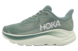Hoka Clifton 10 2E Wide Fern Green / Silver