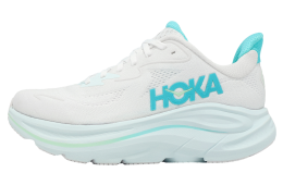 Hoka Clifton 10 D Wide WMNS White / Cielo Blue