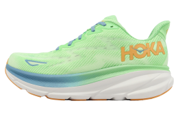 Hoka Clifton 9 2E Wide Lemon Green / Lyme Green