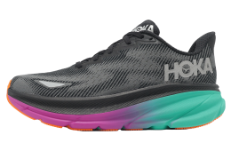 Hoka Clifton 9 GTX Black / Electric Aqua