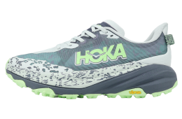 Hoka Speedgoat 6 2E Wide Blue / Green
