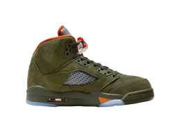 Jordan 5 Retro Army Olive / Solar Orange
