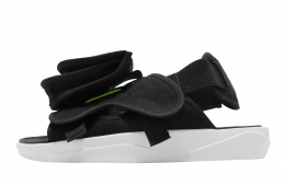 Jordan LS Slide Black White Ghost Green