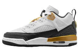 Jordan Spizike Low GS White / Metallic Gold