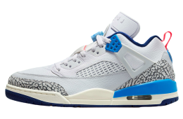 Jordan Spizike Low White / Blue Void / Hot Lava