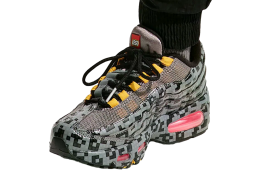 Lego x Nike Air Max 95 Brick Pixel GS Smoke Grey / Metallic Silver