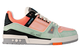 Louis Vuitton LV Trainer Orange Teal Vintage