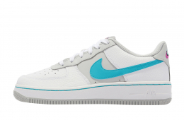 NBA x Nike Air Force 1 Low GS White Turquoise Blue