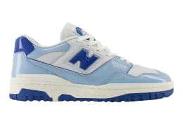 New Balance 550 Patent Leather Blue White