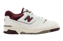 New Balance 550 White Burgundy Blue