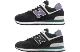 New Balance 574 Black / Purple