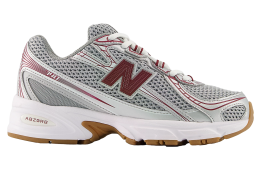 New Balance 740 GS Silver Metalic / Monarch Burgundy