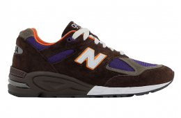 New Balance 990v2 Made in USA Brown Purple