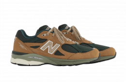 New Balance 990v3 Made in USA Brown Olive