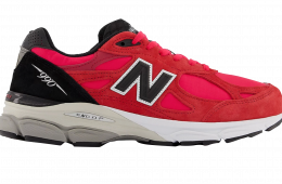 New Balance 990v3 Red Suede