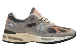 New Balance 991v2 Grey / Salmon