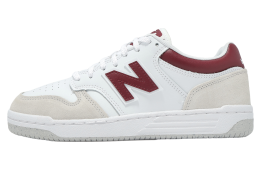 New Balance BB480 White / Burgundy