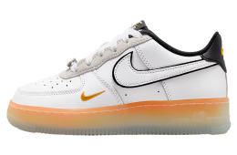 Nike Air Force 1 GS White / Black / Orange Peel